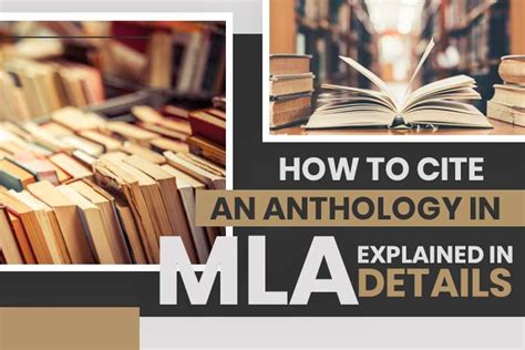 how to cite an anthology: exploring the nuances of anthology citation