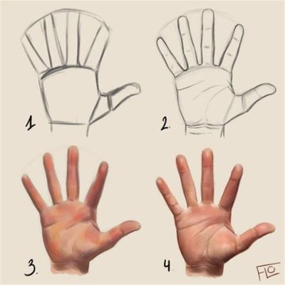 sketch how to draw a hand