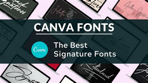 what is the best font for a cursive signature: